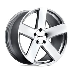 TSW Wheels – BRISTOL – Silver – 18″x9.5″ 20mm – Summer Wheels – 1895BRS205120S76